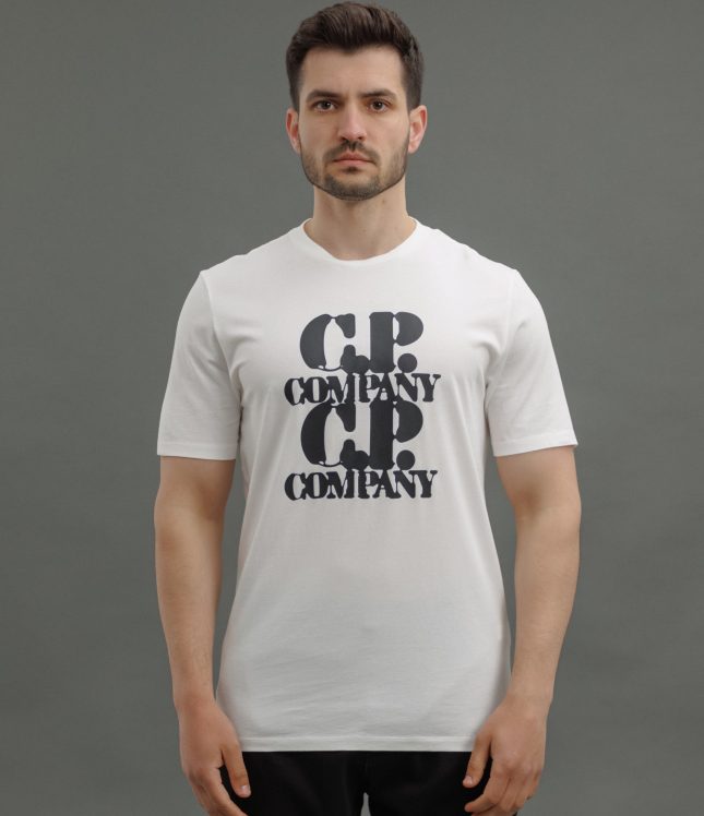 Чоловіча футболка C.P. COMPANY CMTS137A 005100W COL:103, колір білий | Ціна 5499 грн, фото 2