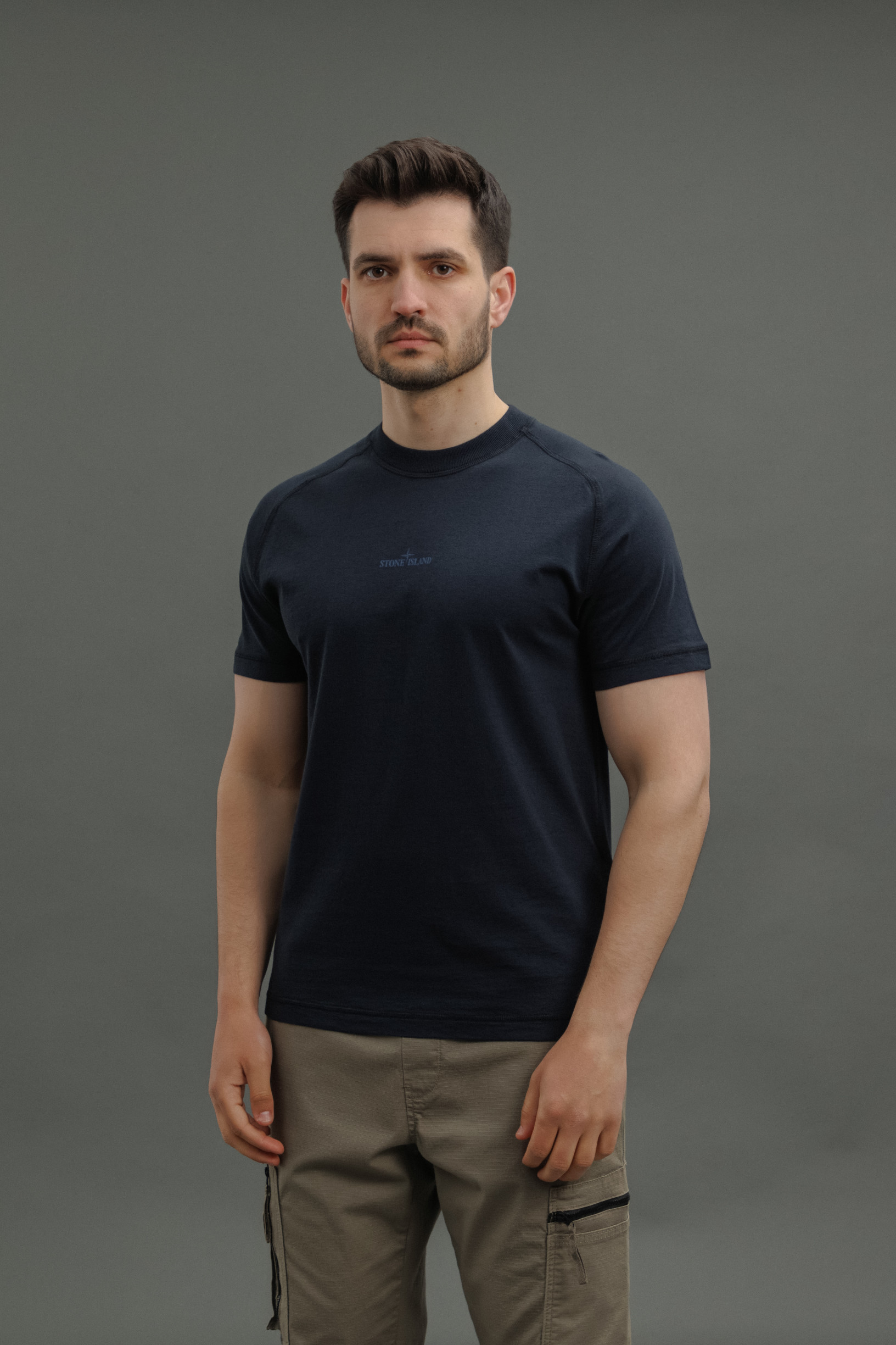 Чоловіча футболка STONE ISLAND 152100020-S0080 V0020, колір синій