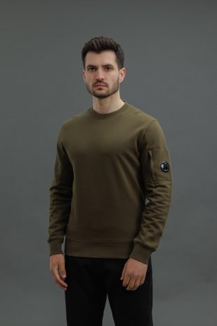 Чоловічий світшот C.P. COMPANY CMSS022A 005086W COL:683, колір зелений
