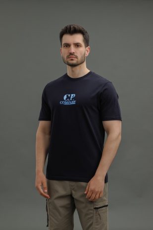 Чоловіча футболка C.P. COMPANY CMTS143A 006586W COL:888, колір синій