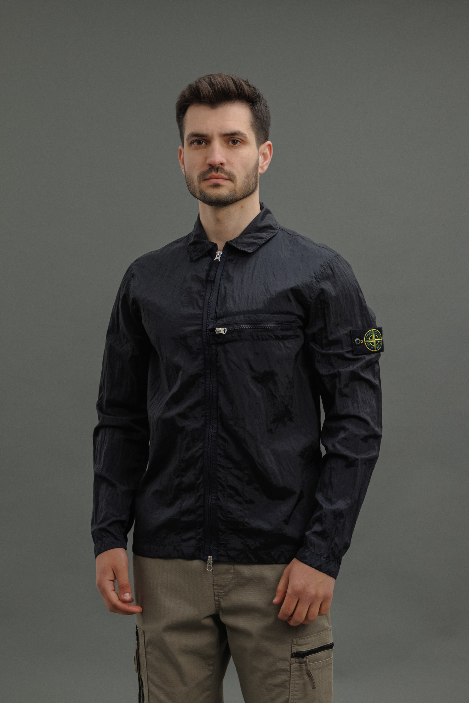 Чоловічий оверширт STONE ISLAND 1510919 V0029, колір чорний