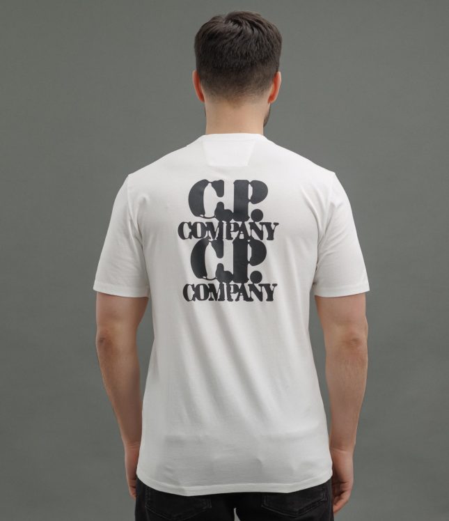 Чоловіча футболка C.P. COMPANY CMTS137A 005100W COL:103, колір білий | Ціна 5499 грн, фото 6
