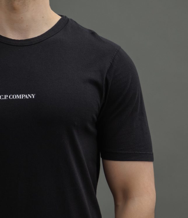 Чоловіча футболка C.P. COMPANY CMTS085A 005431G COL:999, колір чорний | Ціна 5499 грн, фото 4