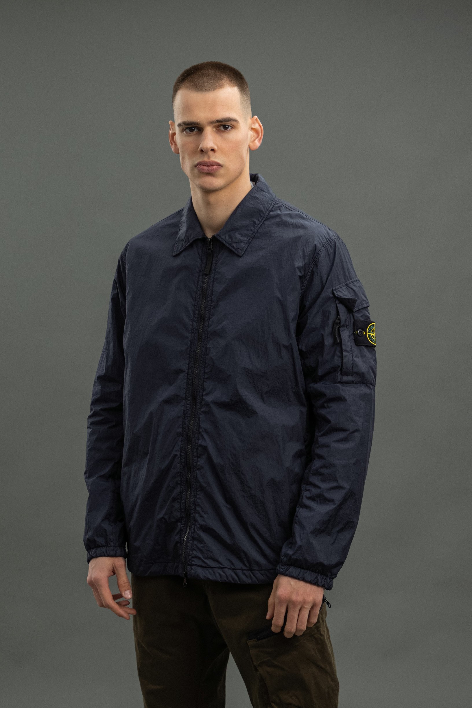 Чоловічий оверширт STONE ISLAND 1510223 V0020, колір синій