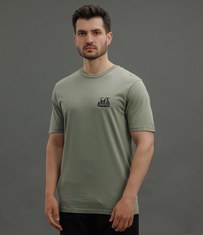Чоловіча футболка C.P. COMPANY CMTS286A 005431G COL:627, колір зелений | Ціна 5499 грн, фото 1
