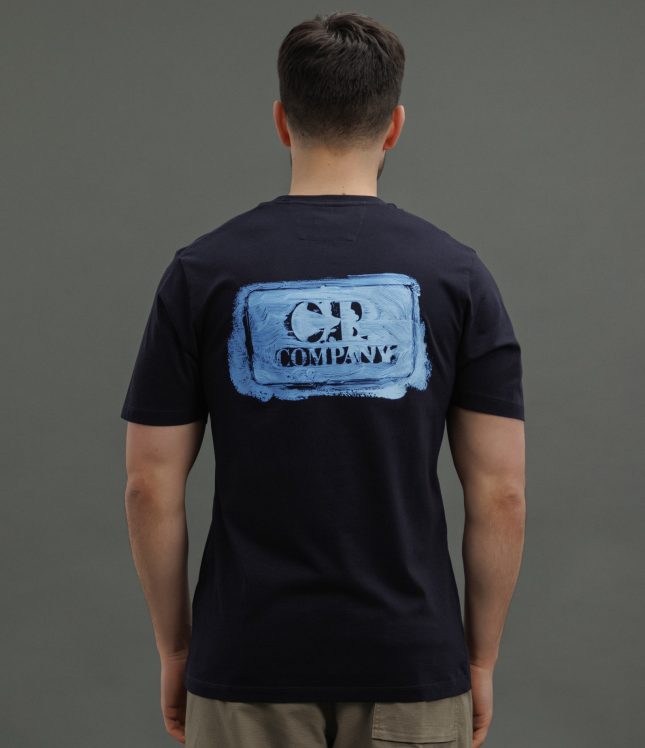 Чоловіча футболка C.P. COMPANY CMTS143A 006586W COL:888, колір синій | Ціна 5499 грн, фото 6