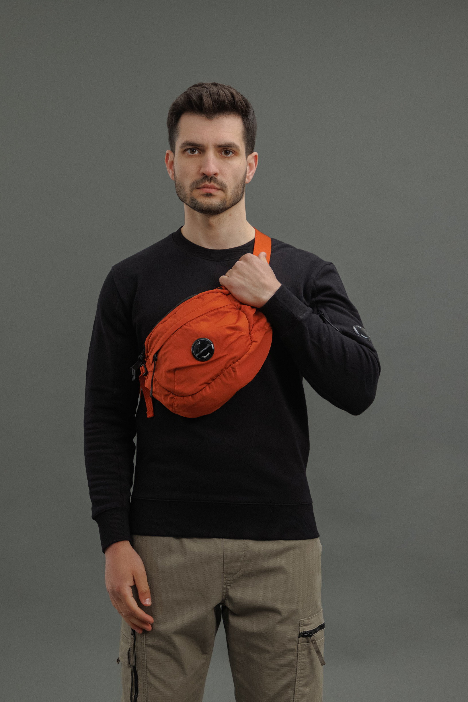 Чоловіча сумка C.P. COMPANY CMAC112A 005269G COL: 448, колір помаранчевий