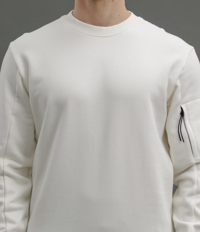 Чоловічий світшот C.P. COMPANY CMSS022A 005086W COL:103, колір білий | Ціна 8999 грн, фото 3