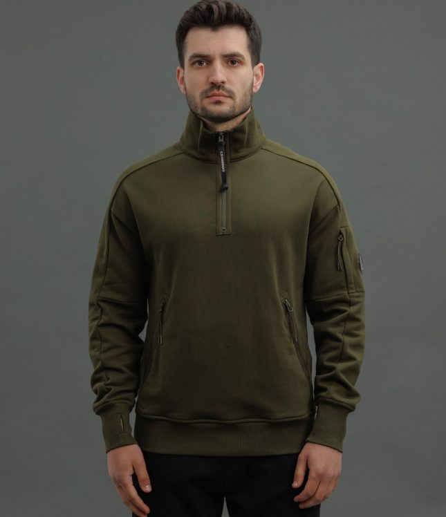 Чоловічий світшот C.P. COMPANY CMSS081A 005086W COL:683, колір зелений | Ціна 11999 грн, фото 2