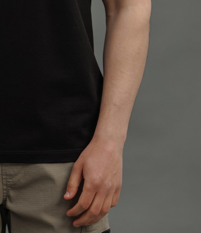 Чоловіча футболка C.P. COMPANY CLTS042A 006370W COL:999, колір чорний | Ціна 6499 грн, фото 5