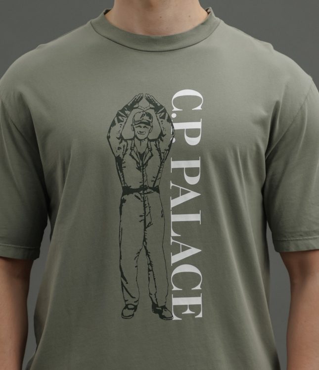 Чоловіча футболка C.P. COMPANY CSTS013A 005431O COL:651, колір зелений | Ціна 5499 грн, фото 3
