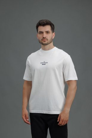 Чоловіча футболка STONE ISLAND ARCHIVIO 152100037-S0091 V0001, колір білий