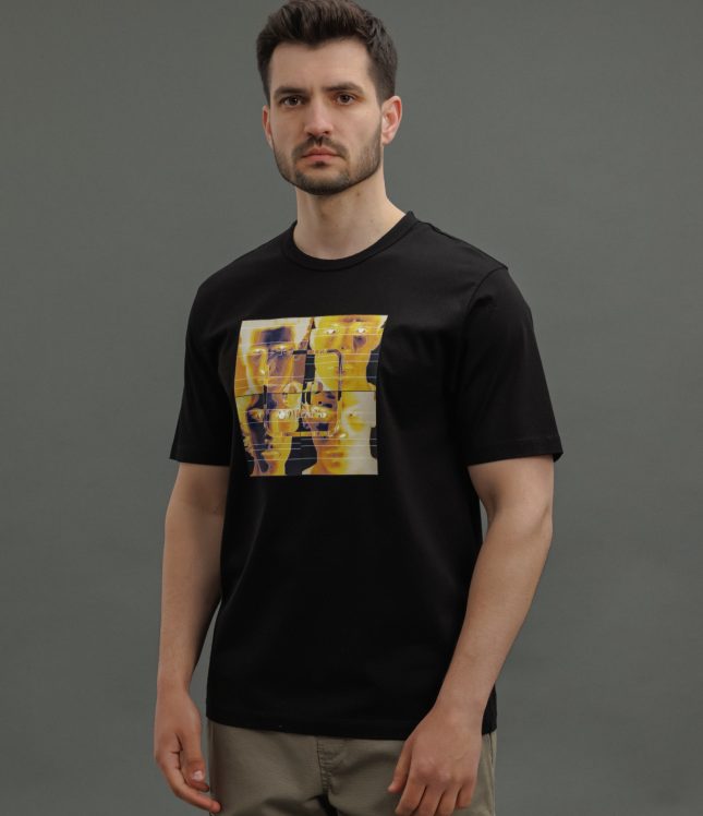 Чоловіча футболка C.P. COMPANY CLTS042A 006370W COL:999, колір чорний | Ціна 6499 грн, фото 2
