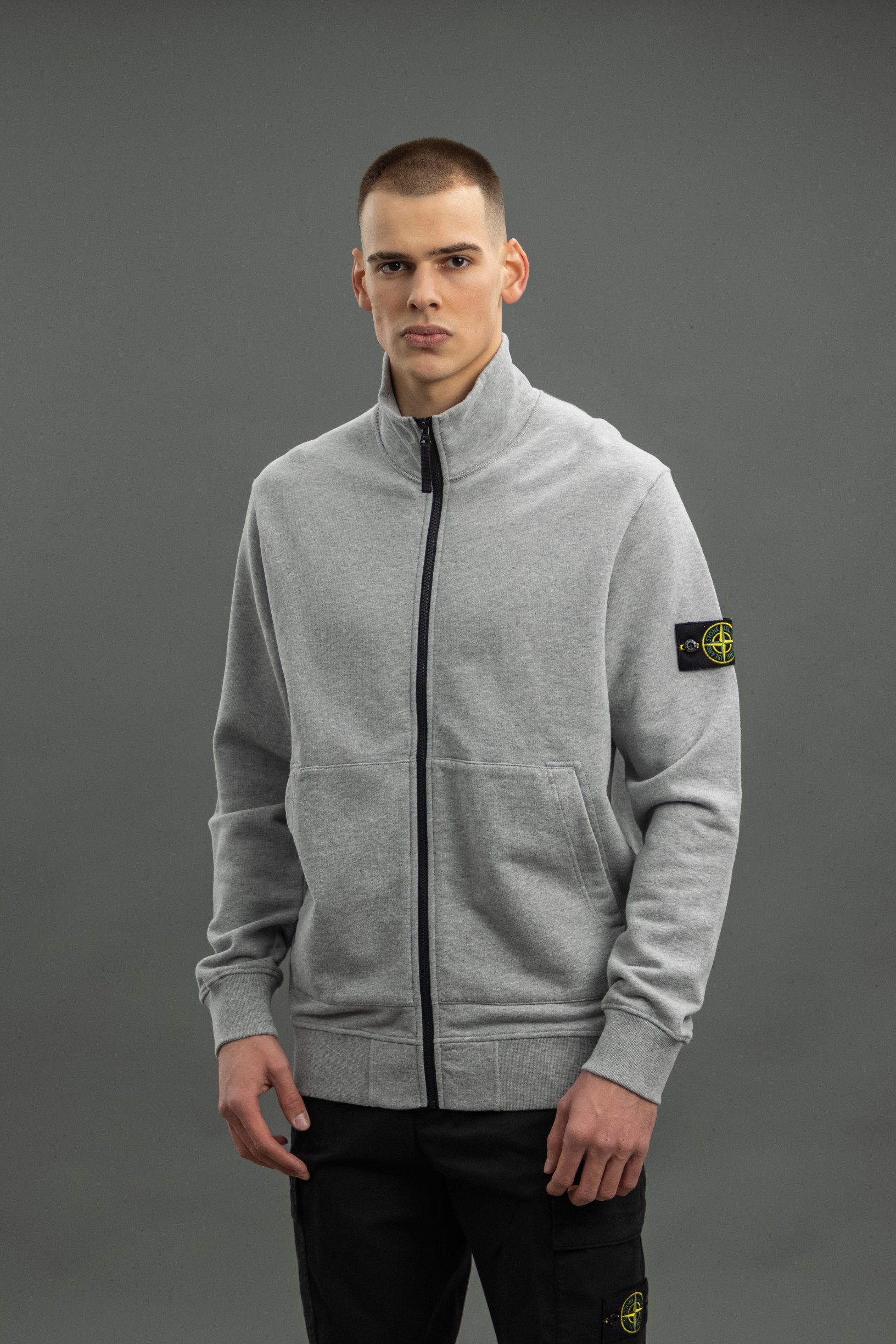 Чоловічий світшот STONE ISLAND 1564320 V0M64, колір сірий