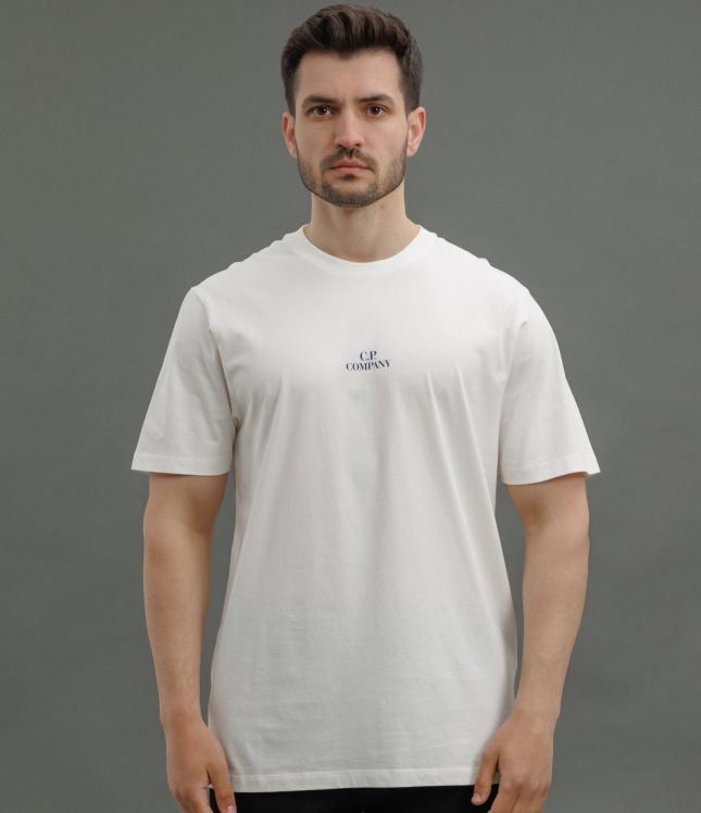 Чоловіча футболка C.P. COMPANY CMTS141A 006586W COL:103, колір білий | Ціна 5499 грн, фото 2