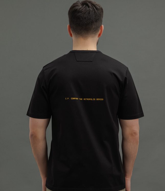 Чоловіча футболка C.P. COMPANY CLTS042A 006370W COL:999, колір чорний | Ціна 6499 грн, фото 6