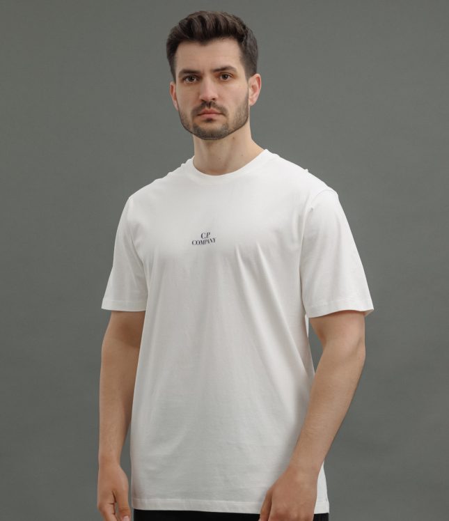 Чоловіча футболка C.P. COMPANY CMTS141A 006586W COL:103, колір білий | Ціна 5499 грн, фото 1