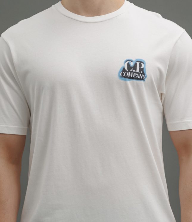 Чоловіча футболка C.P. COMPANY CMTS286A 005431G COL:103, колір білий | Ціна 5499 грн, фото 3