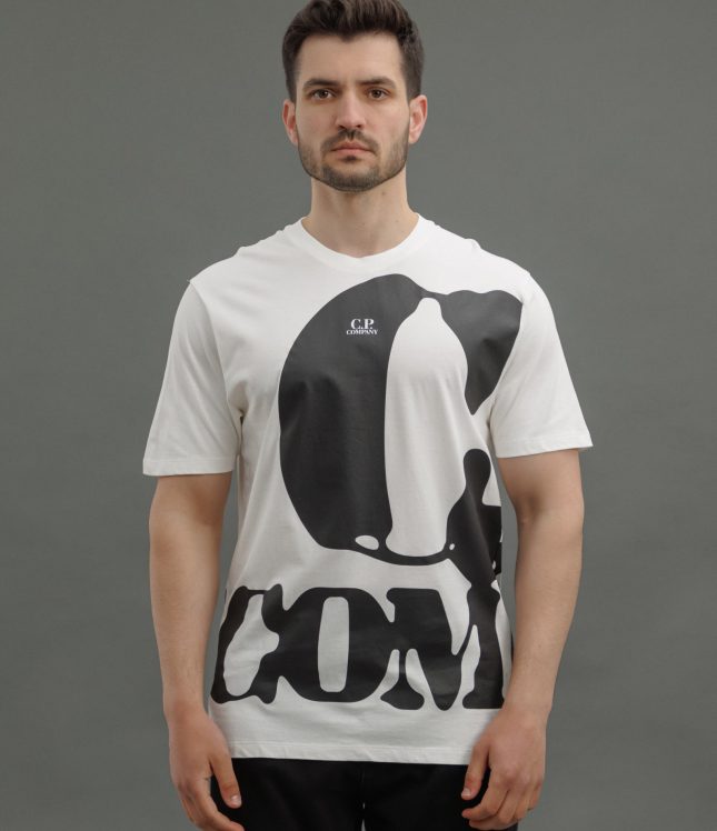 Чоловіча футболка C.P. COMPANY CMTS144A 006586W COL:103, колір білий | Ціна 5499 грн, фото 2