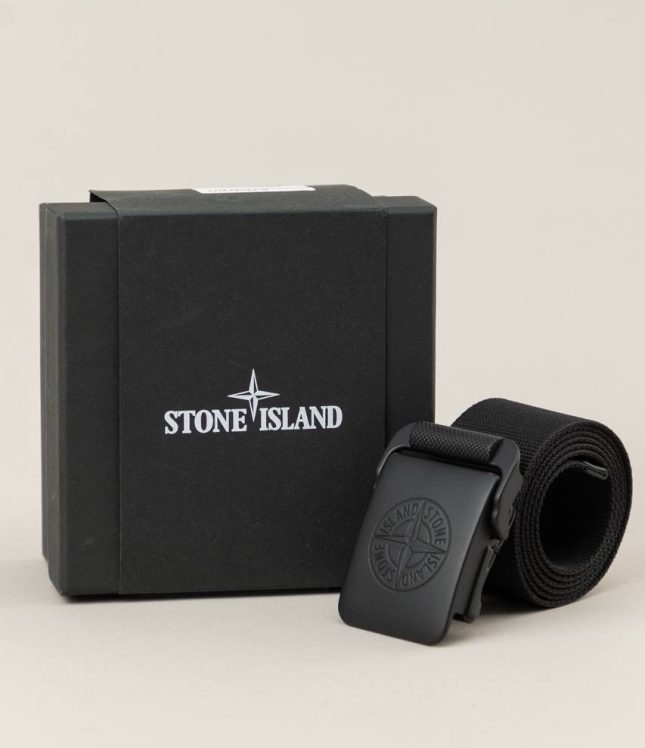 Чоловічий ремінь STONE ISLAND 159300001-S0073 V0029, колір чорний | Ціна 11499 грн, фото 1