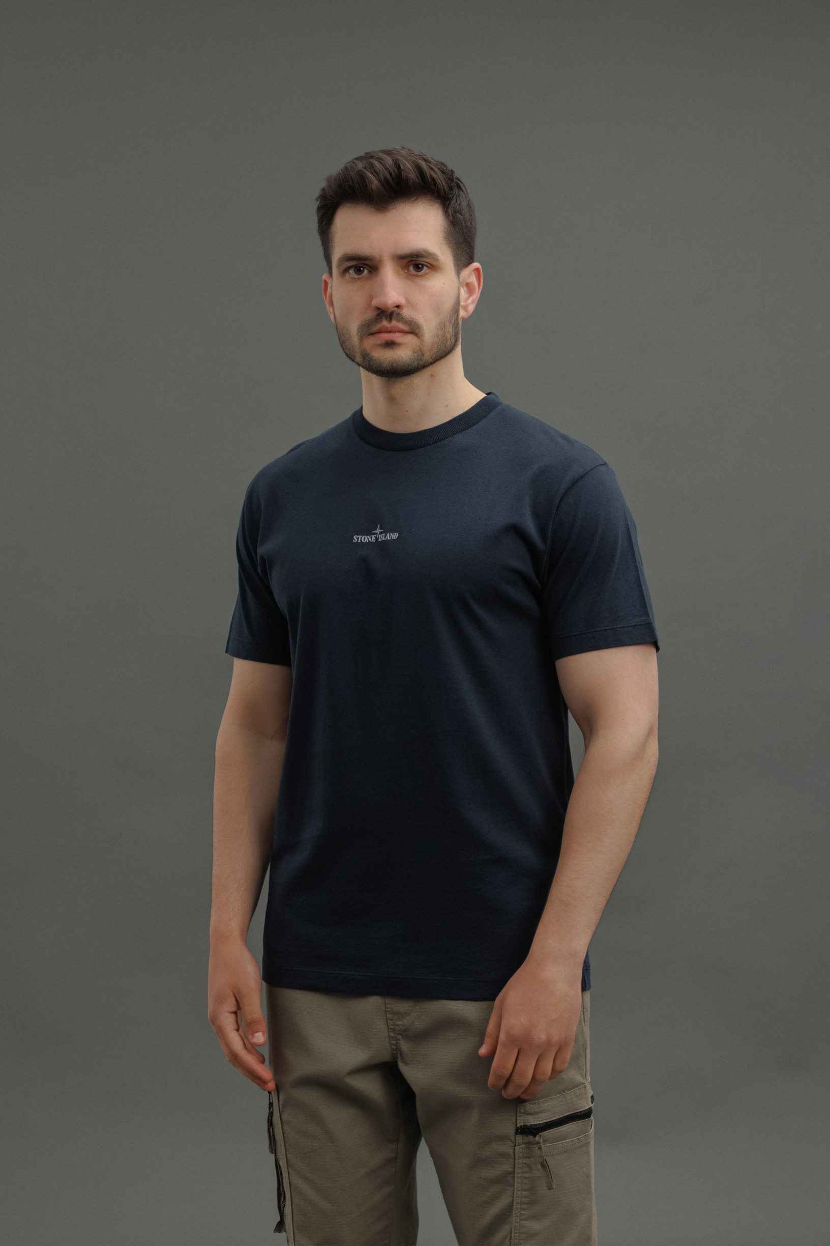 Футболка чоловіча STONE ISLAND 152NS81 V0020,колір синій