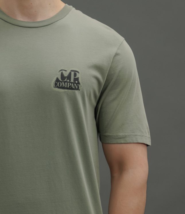 Чоловіча футболка C.P. COMPANY CMTS286A 005431G COL:627, колір зелений | Ціна 5499 грн, фото 4