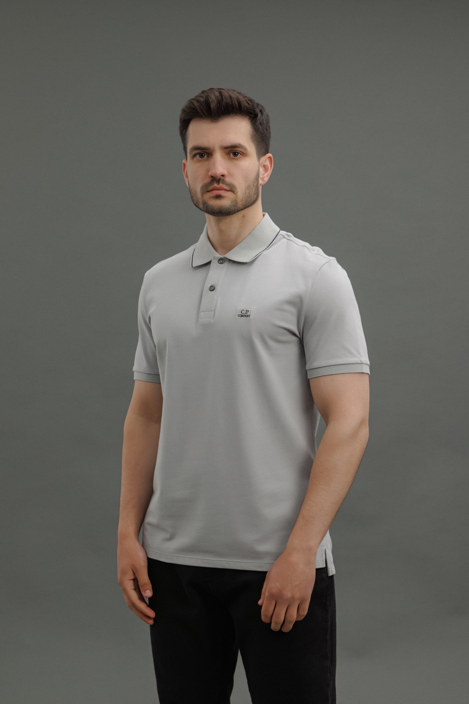 Чоловіча футболка C.P. COMPANY CMPL097A 005263W COL:913, колір сірий