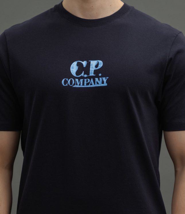 Чоловіча футболка C.P. COMPANY CMTS143A 006586W COL:888, колір синій | Ціна 5499 грн, фото 3