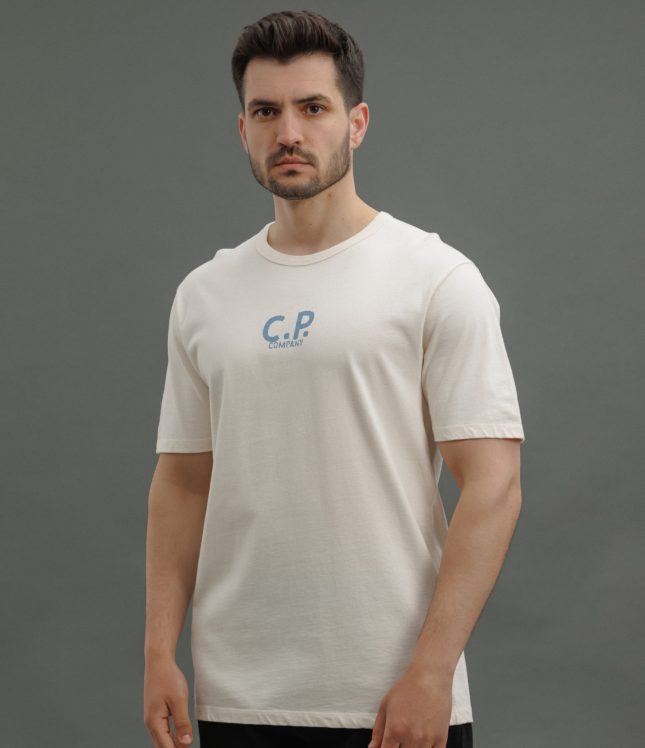 Чоловіча футболка C.P. COMPANY CMTS275A 110094W COL:402, колір бежевий | Ціна 5499 грн, фото 1