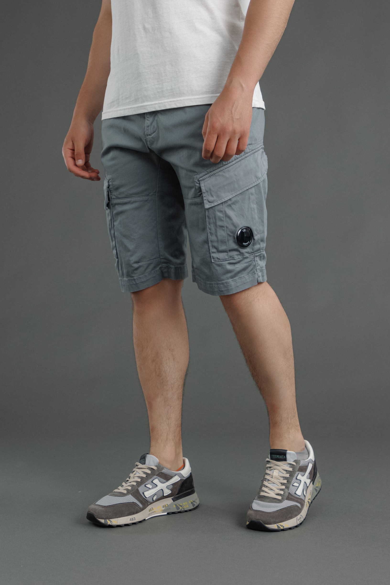 Чоловічі шорти C.P. COMPANY CMBE116A 005694G COL:872, колір сірий