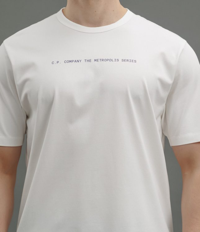 Чоловіча футболка C.P. COMPANY CLTS043A 006370W COL:101, колір білий | Ціна 5499 грн, фото 3