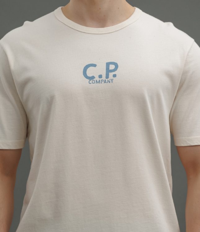 Чоловіча футболка C.P. COMPANY CMTS275A 110094W COL:402, колір бежевий | Ціна 5499 грн, фото 3