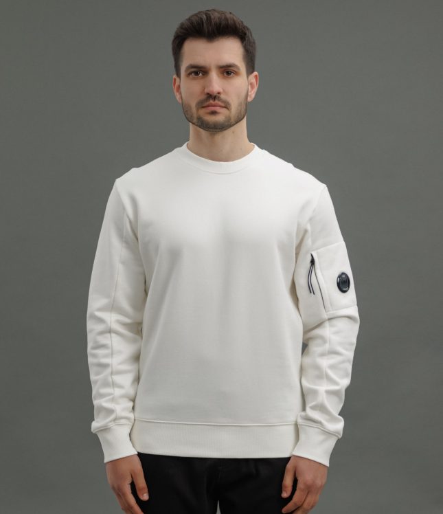 Чоловічий світшот C.P. COMPANY CMSS022A 005086W COL:103, колір білий | Ціна 8999 грн, фото 2