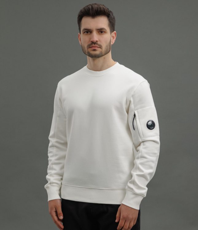 Чоловічий світшот C.P. COMPANY CMSS022A 005086W COL:103, колір білий | Ціна 8999 грн, фото 1