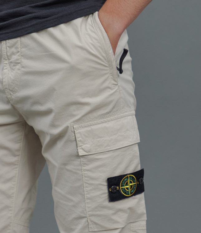 Чоловічі штани STONE ISLAND 153100031-S0003 V0095, колір бежевий | Ціна 16999 грн, фото 4
