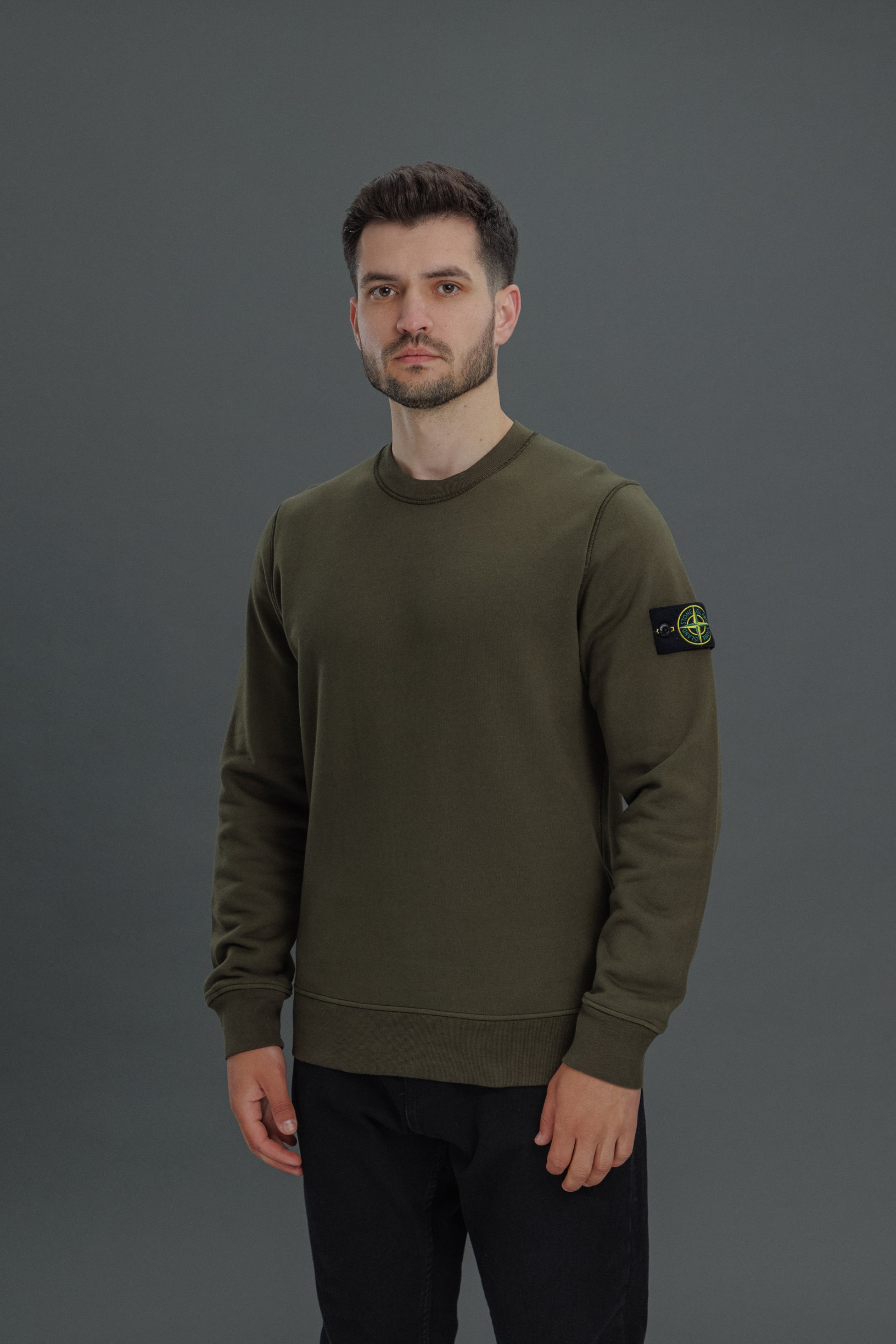 Чоловічий світшот STONE ISLAND 156100044-S0051 V0054, колір зелений