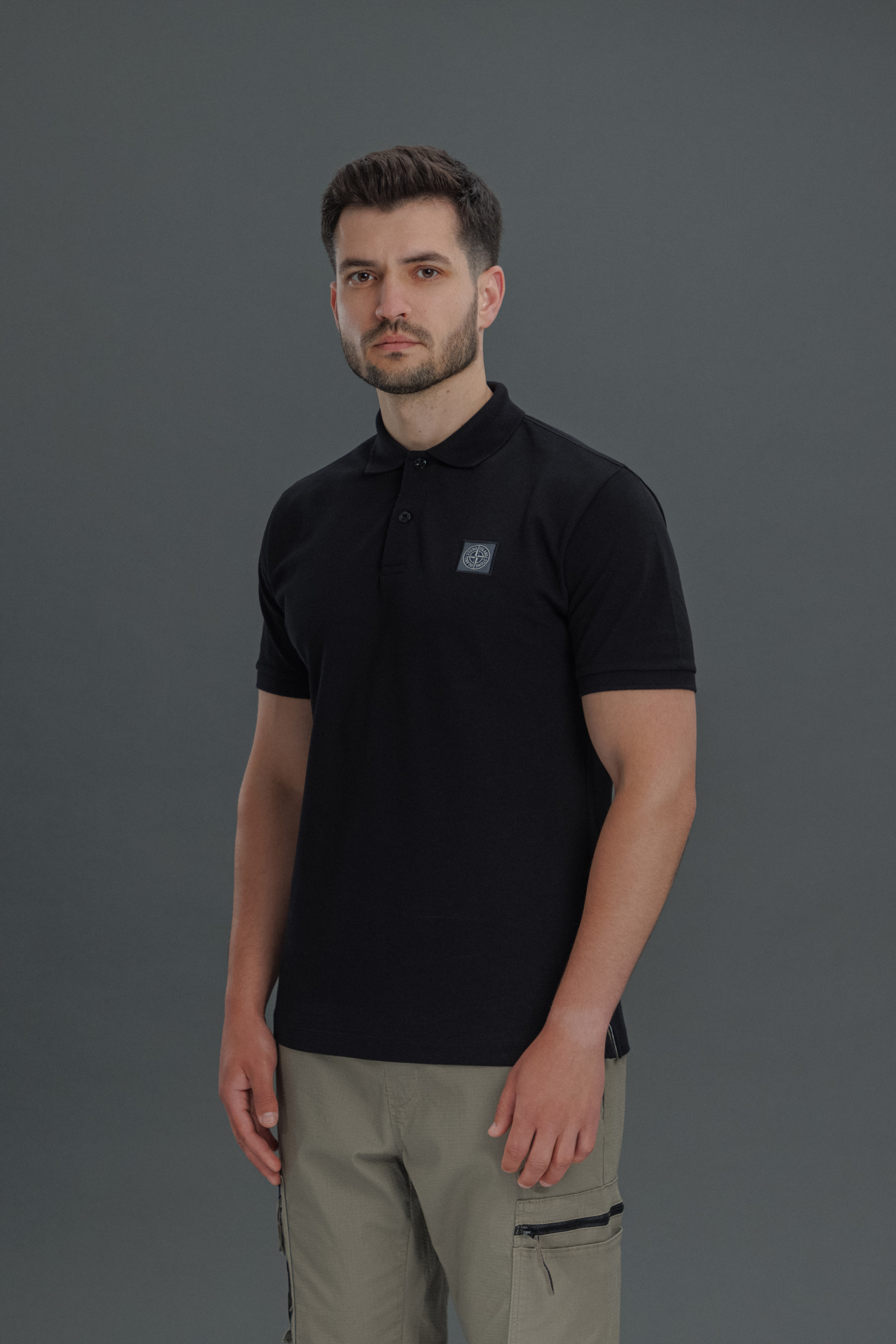 Чоловіча футболка STONE ISLAND 15220002R-S0039 V0029, колір чорний