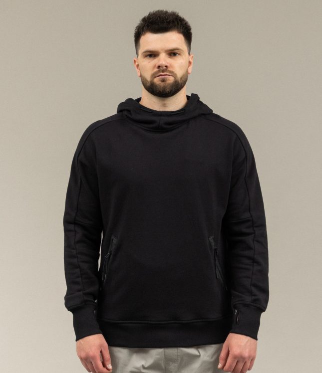 Чоловіче худі C.P. COMPANY CMSS080A 005086W COL:999, колір чорний | Ціна 10389 грн, фото 6