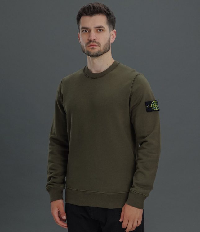 Чоловічий світшот STONE ISLAND 156100044-S0051 V0054, колір зелений | Ціна 12399 грн, фото 1