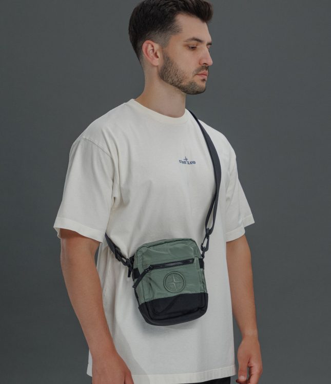 Чоловіча сумка STONE ISLAND 159200908-S0076 V0055, колір зелений | Ціна 9999 грн, фото 3
