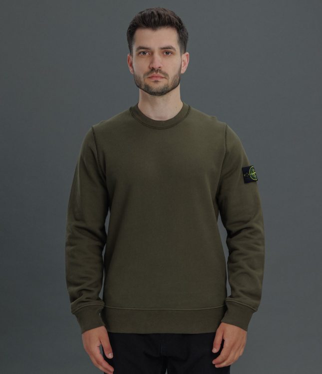 Чоловічий світшот STONE ISLAND 156100044-S0051 V0054, колір зелений | Ціна 12399 грн, фото 2