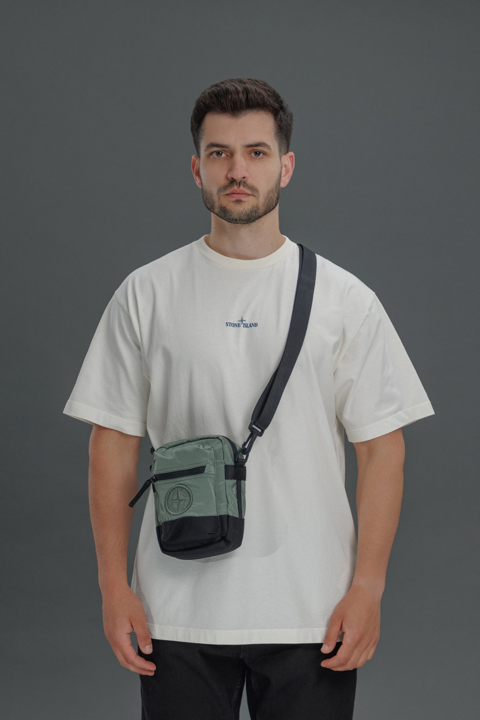Чоловіча сумка STONE ISLAND 159200908-S0076 V0055, колір зелений