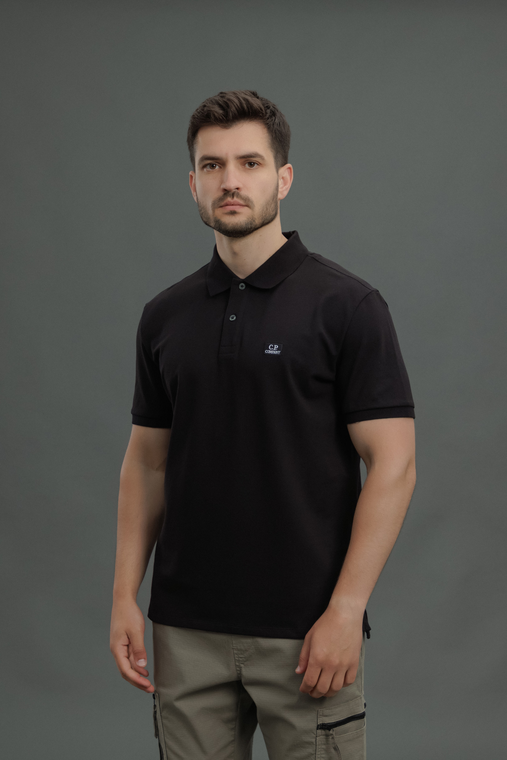Чоловіча футболка C.P. COMPANY CMPL065A 005263W COL:999, колір чорний