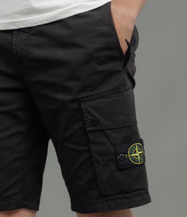 Чоловічі шорти STONE ISLAND 15L100019-S0A10 V0029, колір чорний | Ціна 17999 грн, фото 4