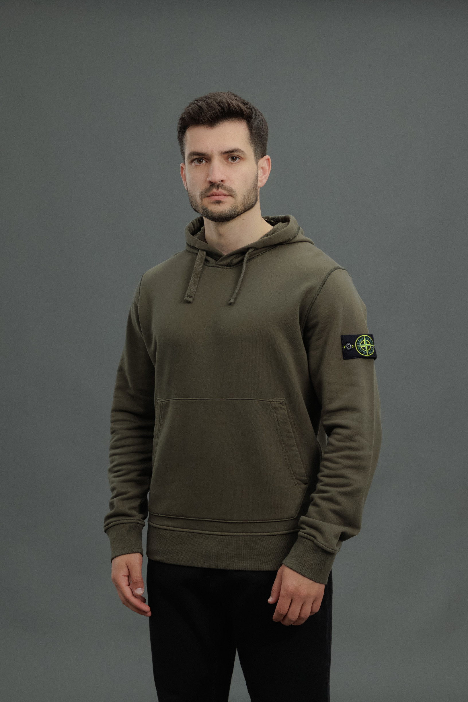 Чоловіче худі STONE ISLAND 156100045-S0051 V0054, колір зелений
