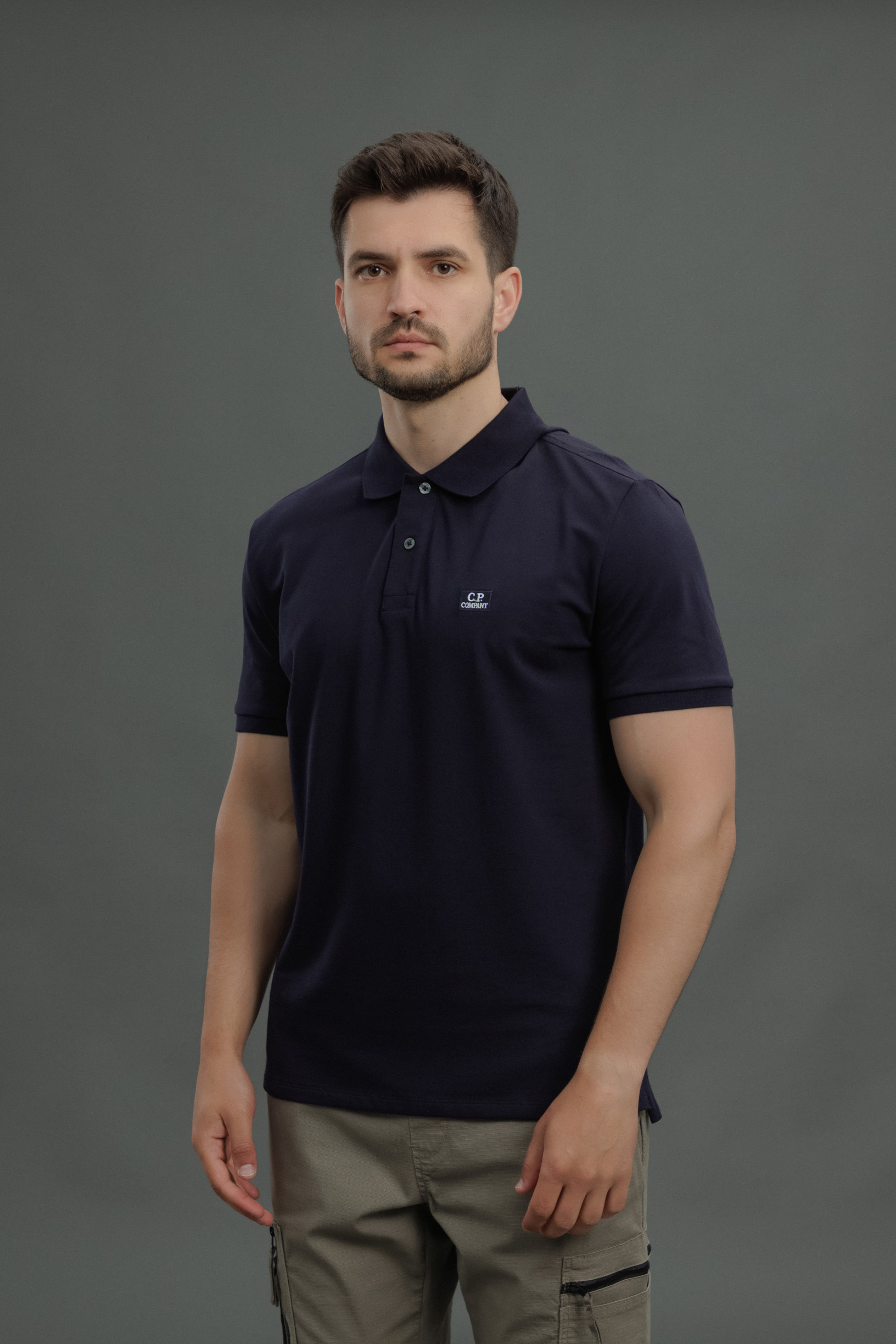 Чоловіча футболка C.P. COMPANY CMPL065A 005263W COL:888, колір синій