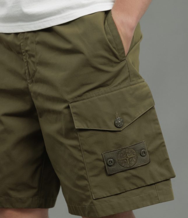 Чоловічі шорти STONE ISLAND 15L02F1 V0054, колір зелений | Ціна 10499 грн, фото 4
