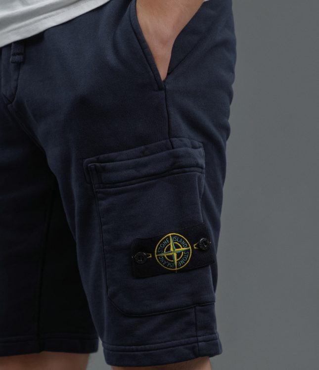 Чоловічі шорти STONE ISLAND 156200011-S0051 V0020, колір синій | Ціна 11999 грн, фото 4
