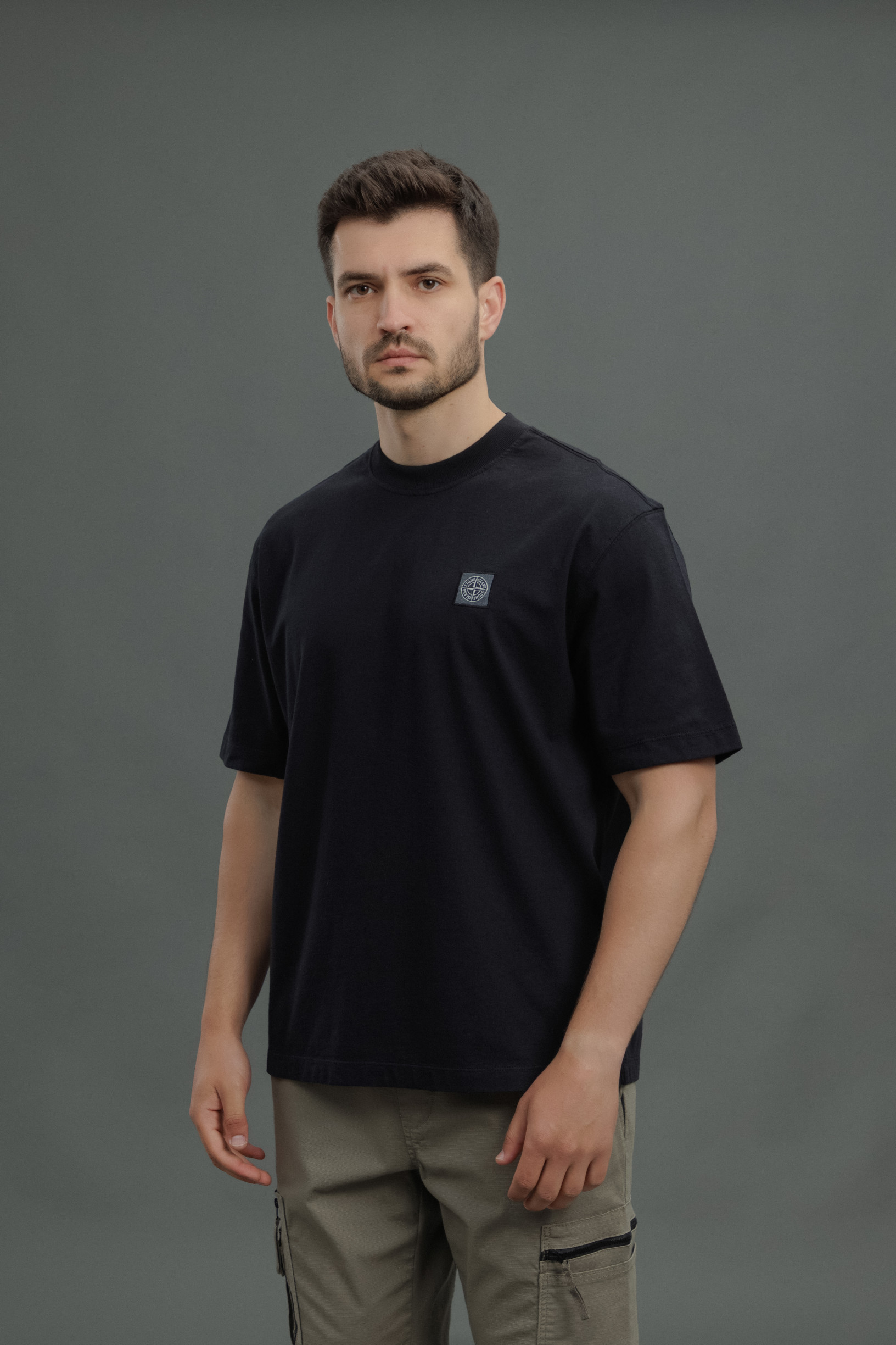 Чоловіча футболка STONE ISLAND 152100034-S0115 V0029, колір чорний