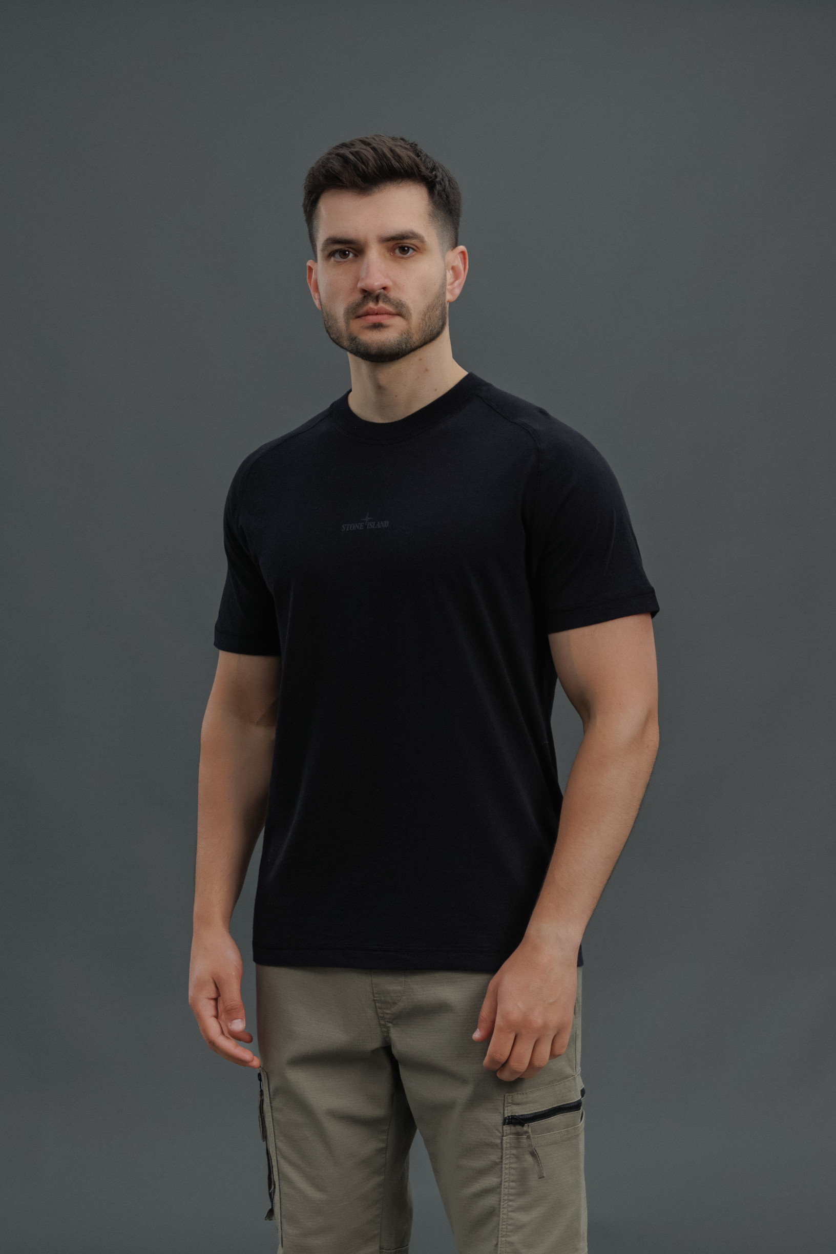 Чоловіча футболка STONE ISLAND 152100020-S0080 V0029, колір чорний